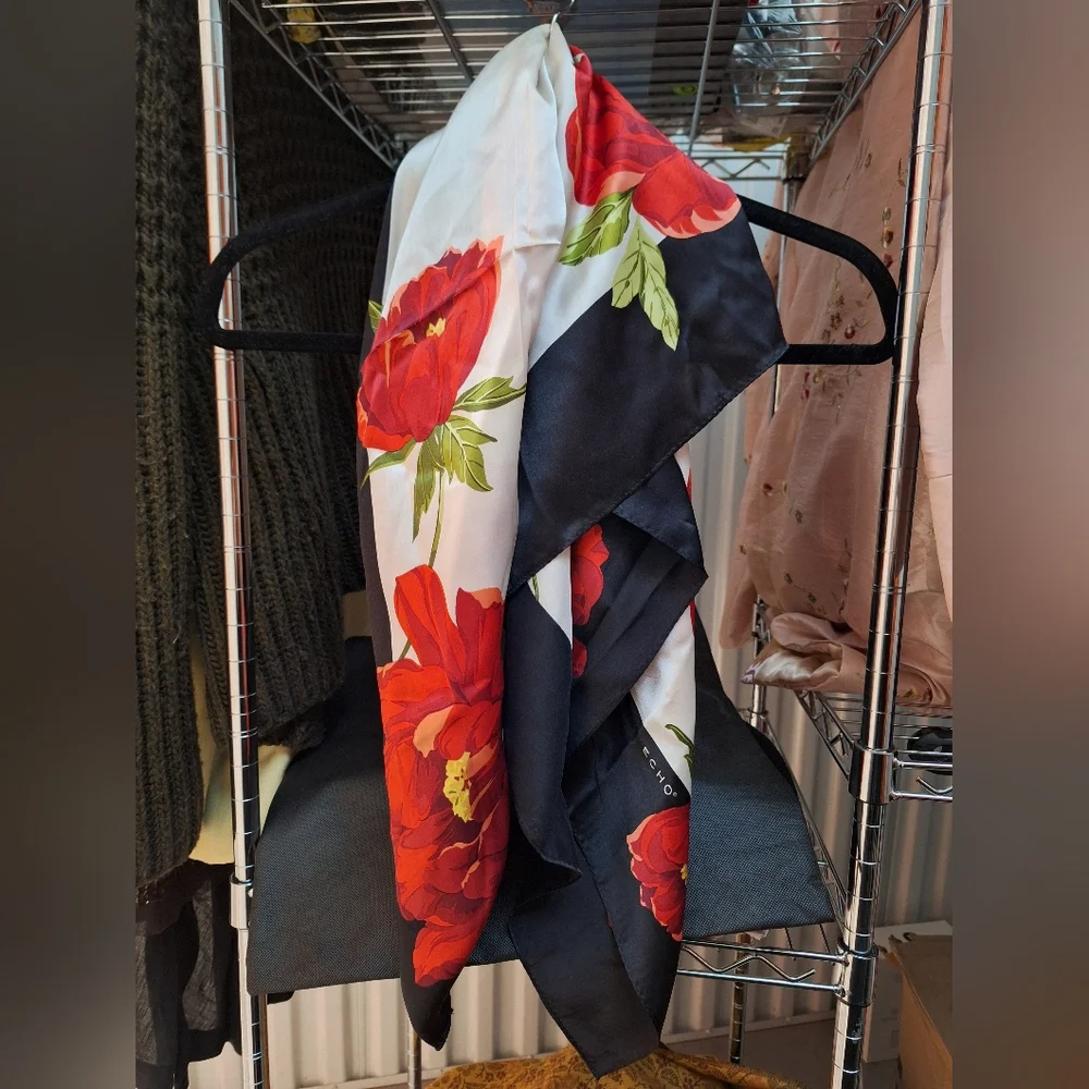 ECHO | Silk, Rose Scarf